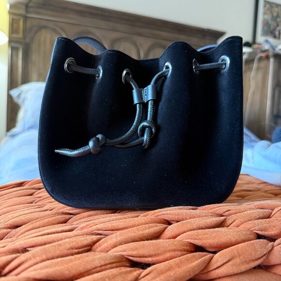 Theory Suede Messenger Bag - Picture 1 of 11